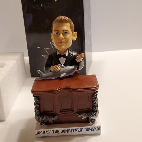 San Jose Sharks Joonas Donskoi Don Father Donfather Bobblehead.  New, open box - Picture 1 of 8